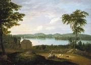 Alvan Fisher View of Springfield on the Connecticut River oil painting on canvas